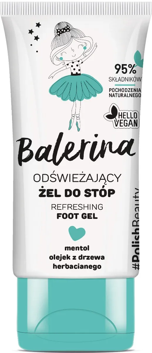 Floslek Balerina, odświeżający żel do stóp, 50 ml