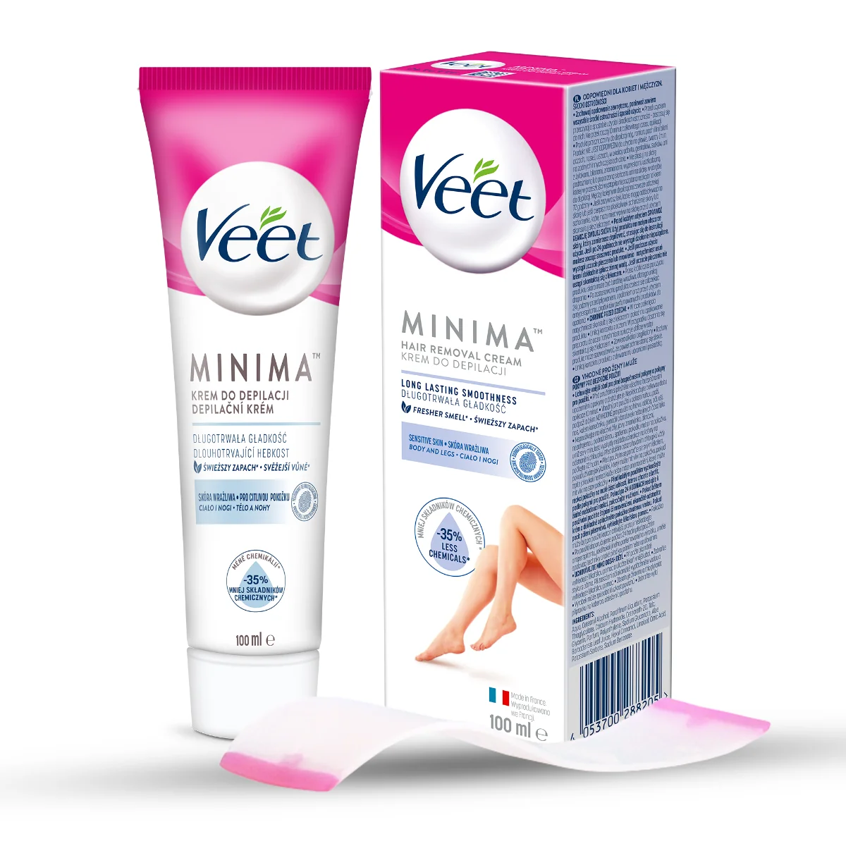 Veet Minima™ krem do depilacji skóry wrażliwej, 100 ml