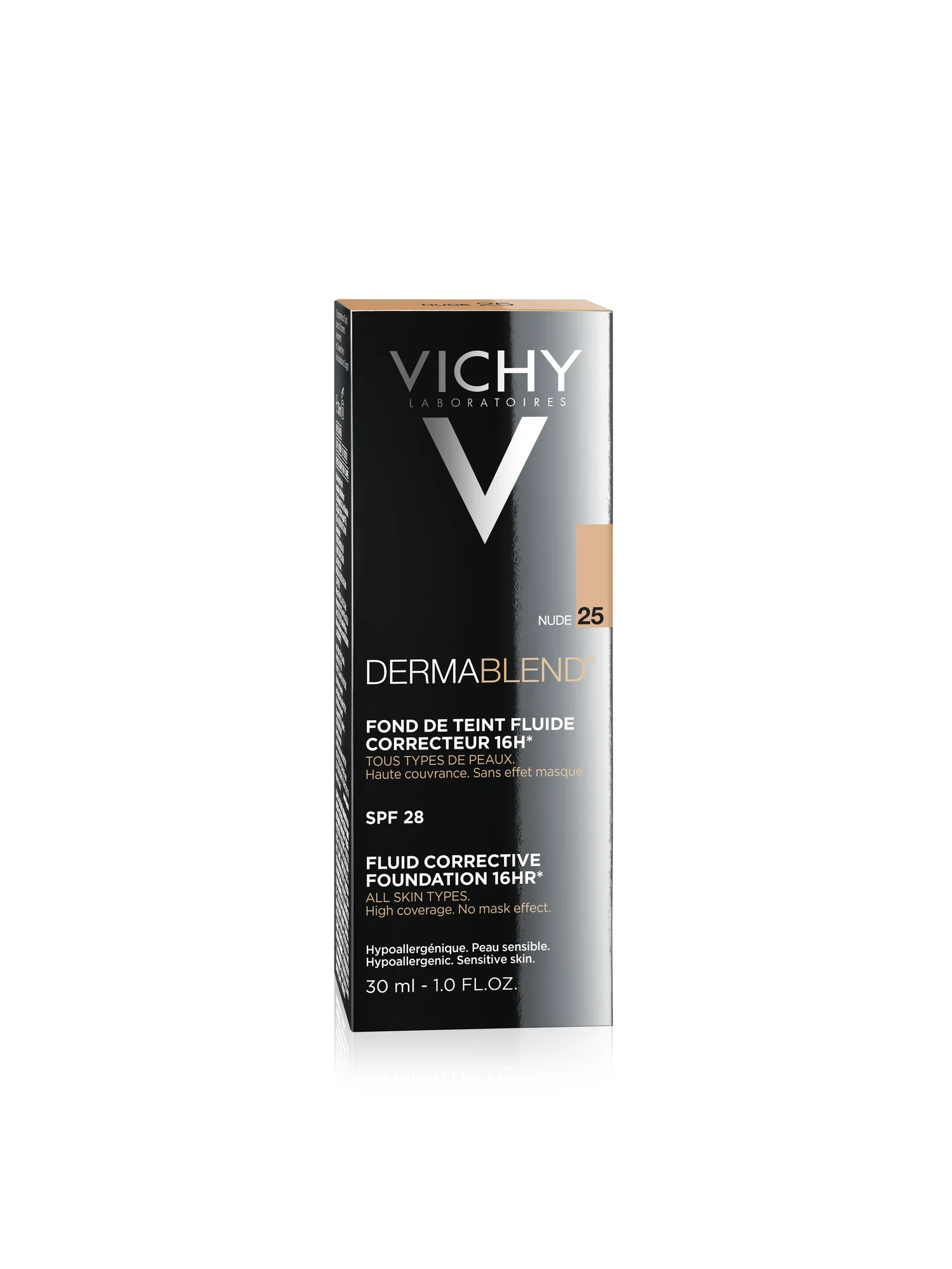Vichy Dermablend fluid korygujący 16 h, SPF 25, 25 Nude, 30 ml