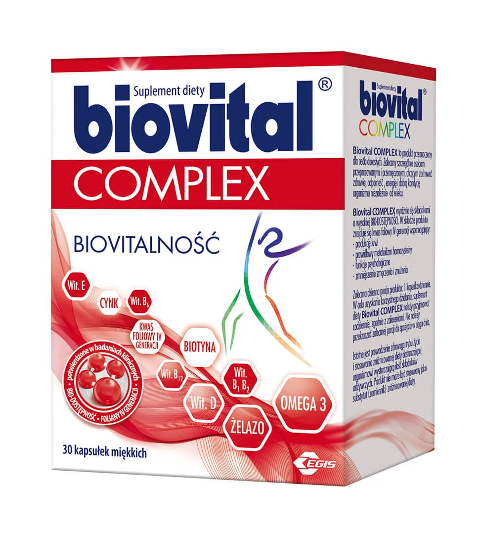 Biovital Complex, suplement diety, 30 kapsułek