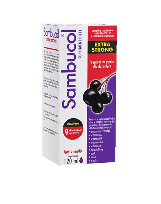 Sambucol Extra Strong. suplement diety, 120 ml