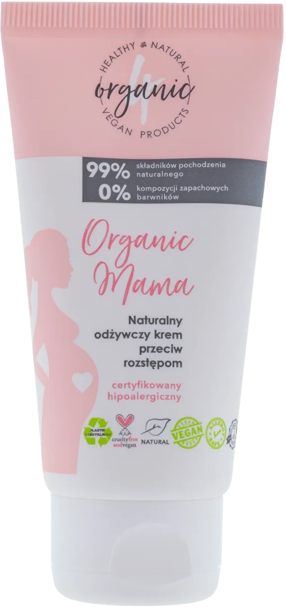 4organic Mama naturalny krem przeciw rozstępom, 50 ml