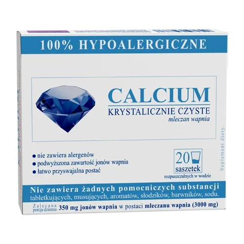 Calcium Krystalicznie Czyste 100% hypoaler