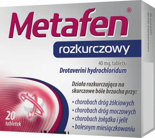 Metafen rozkurczowy 40mg, 20 tabletek