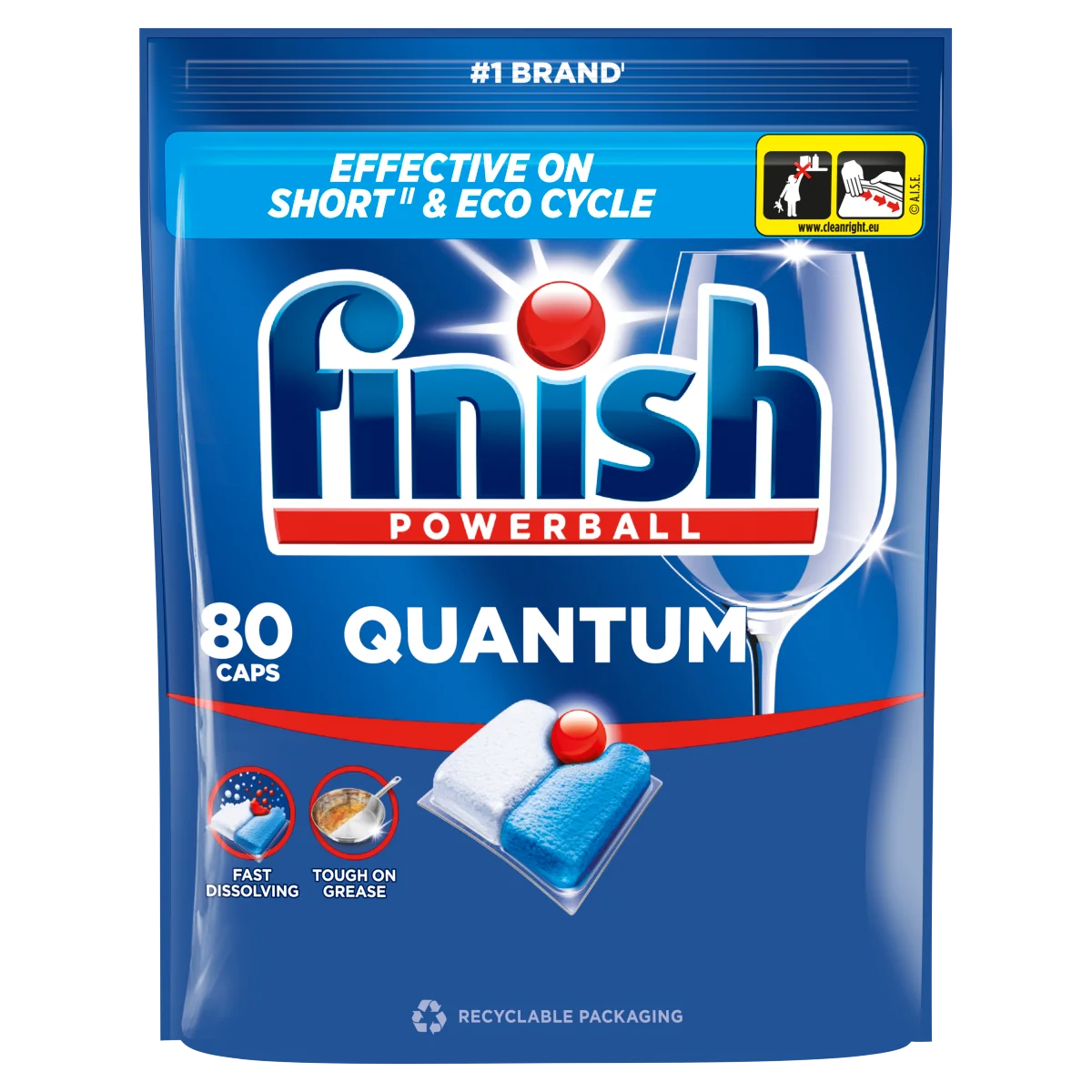 Finish Quantum kapsułki do zmywarki Fresh, 80 sztuk