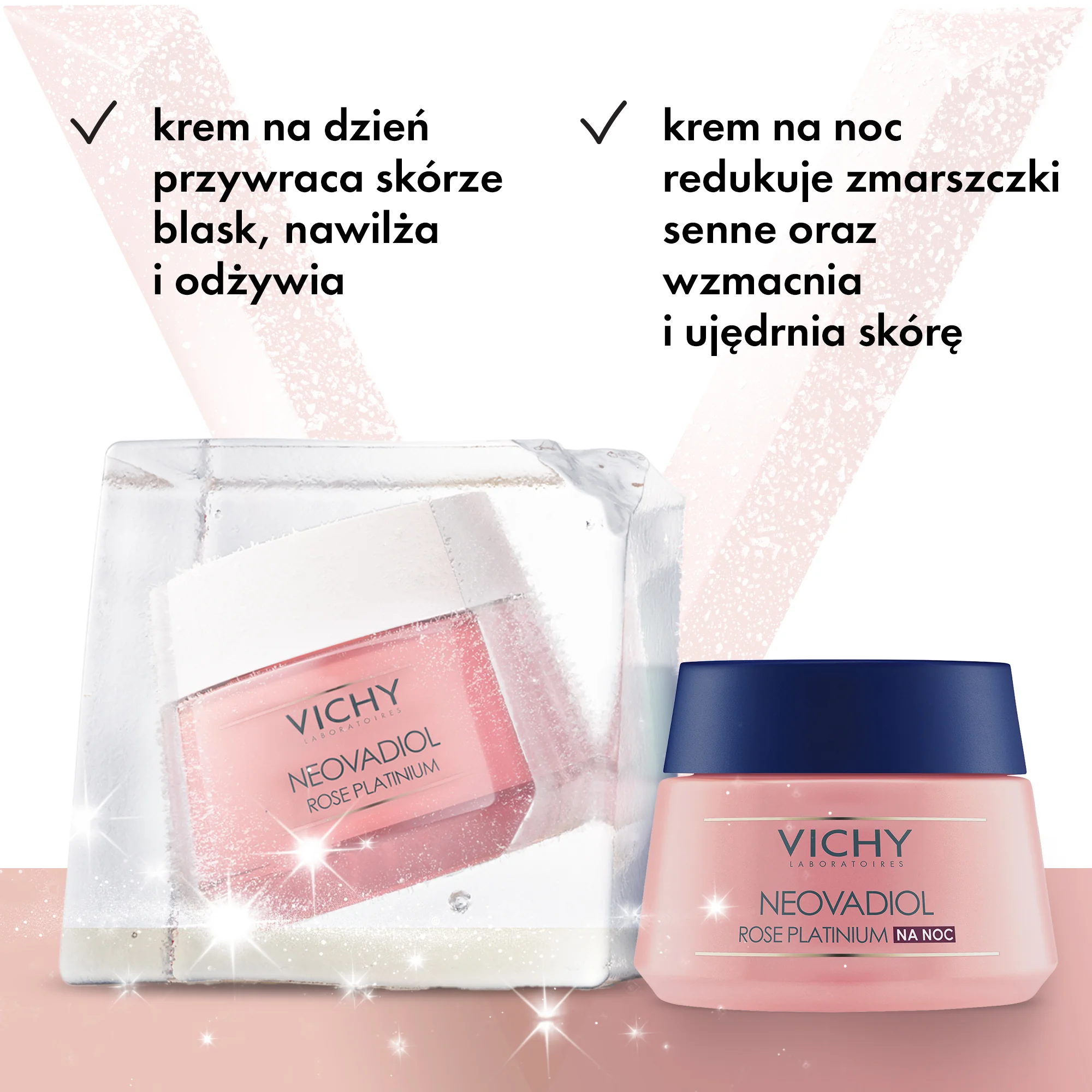 Vichy Neovadiol Rose XMass25 Zestaw krem na dzień, 50 ml + krem na noc, 50 ml