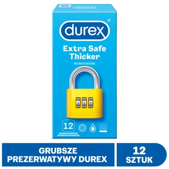 Prezerwatywy Durex Extra Safe, 12 szt. 