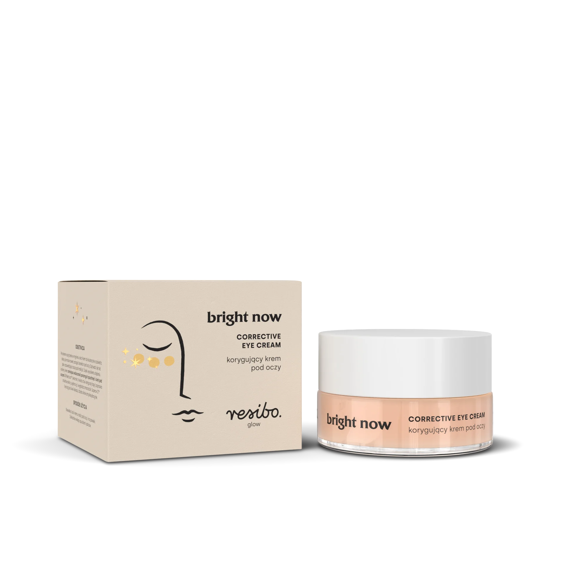 Resibo Bright Now korygujący krem pod oczy, 15 ml