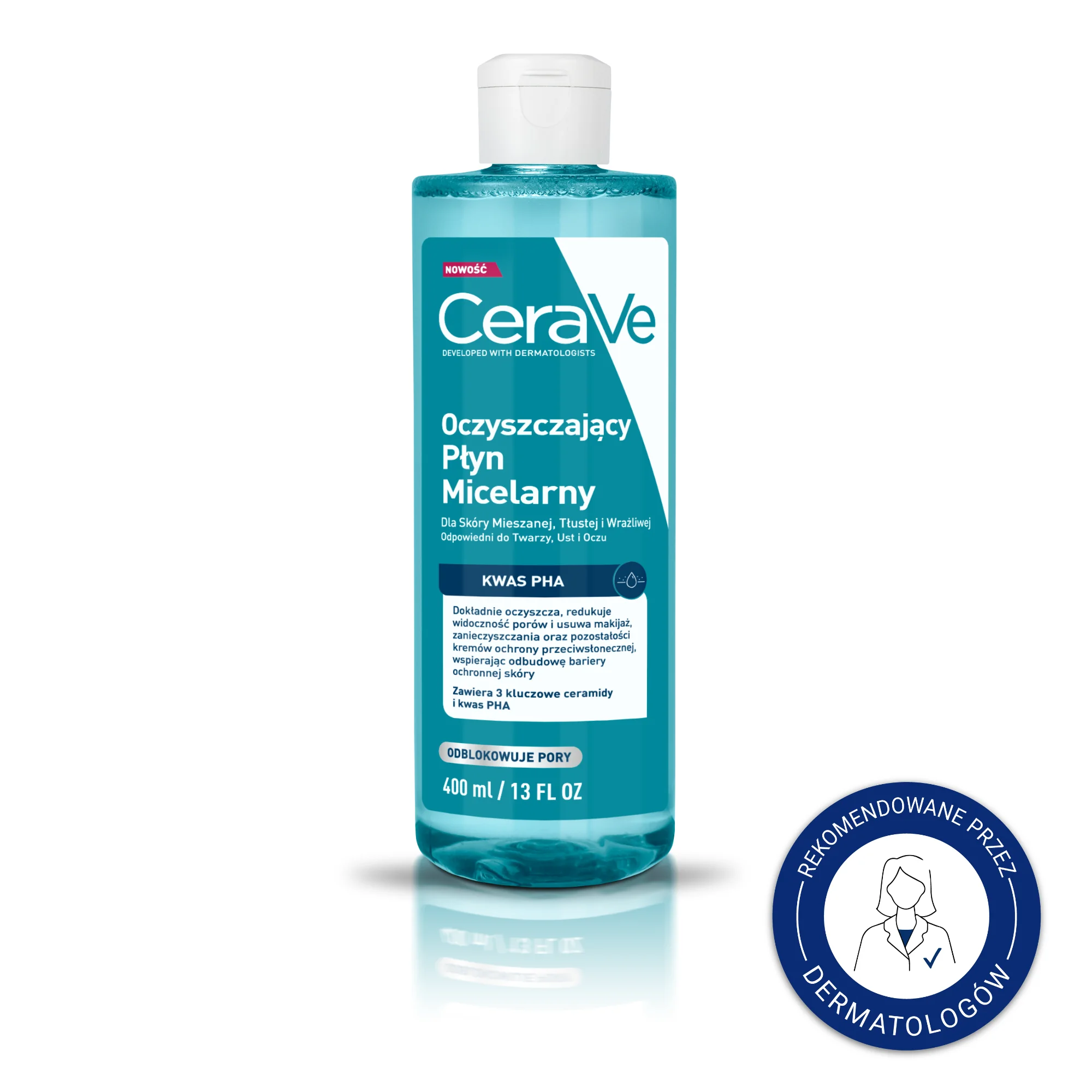 CeraVe oczyszczający płyn micelarny, 400 ml