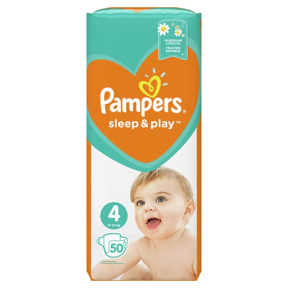 Pampers Sleep&Play, pieluchy, rozmiar 4, 9-14 kg, 50 sztuk 