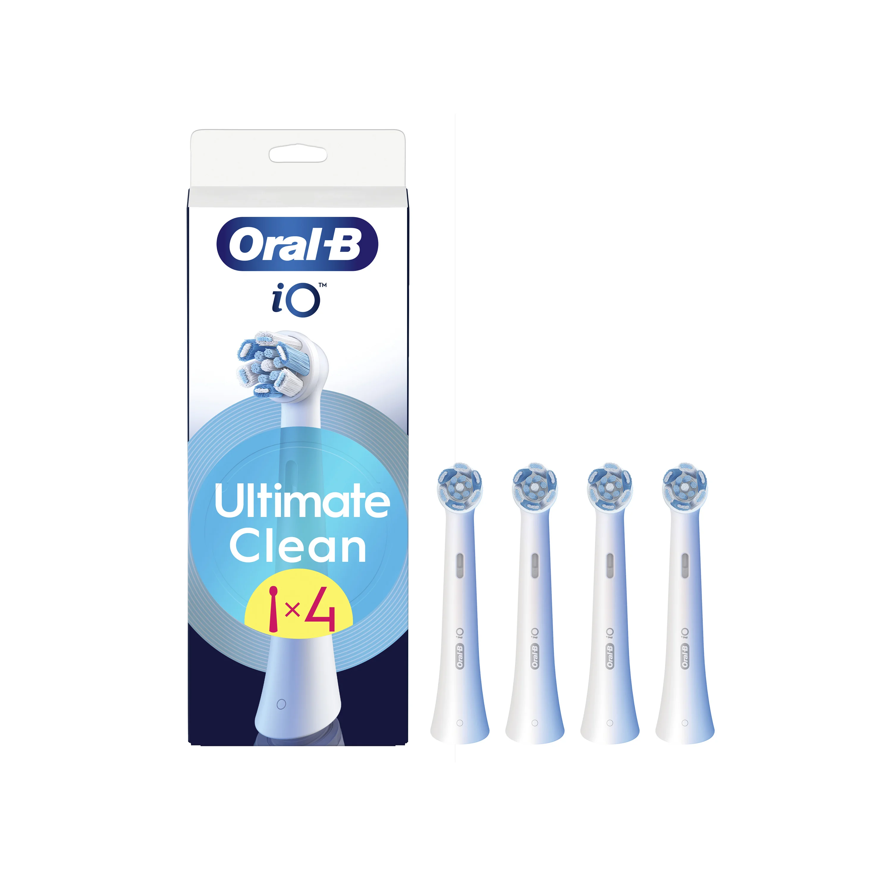 Oral-B iO Ultimate Clean końcówki szczoteczek, 4 sztuki