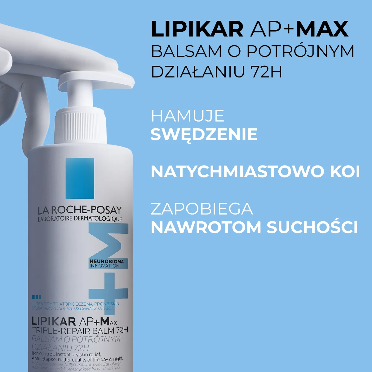 La Roche-Posay Lipikar Baume LIGHT AP+M Balsam regenerujący do ciała, 400 ml