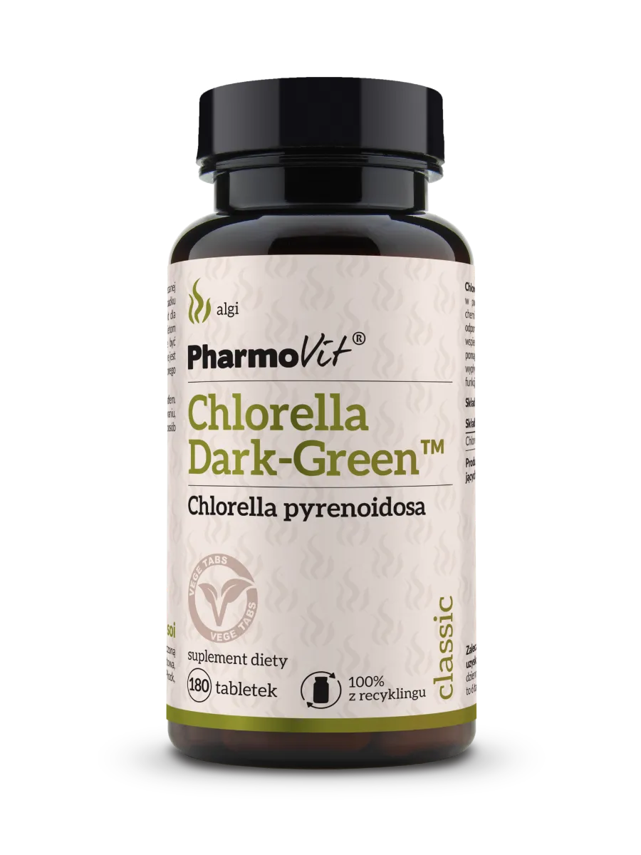 Pharmovit Classic Chlorella Dark-Green™, suplement diety, 180 tabletek