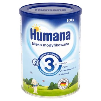 Humana 3 mleko modyfikowane po 12. miesiącu, 800 g
