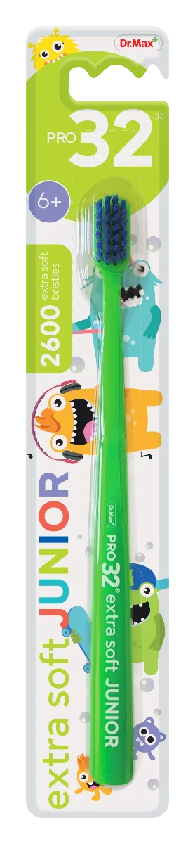 Pro32 Toothbrush Extra Soft Junior Dr. Max szczoteczka do zębów 6+, 1 sztuka