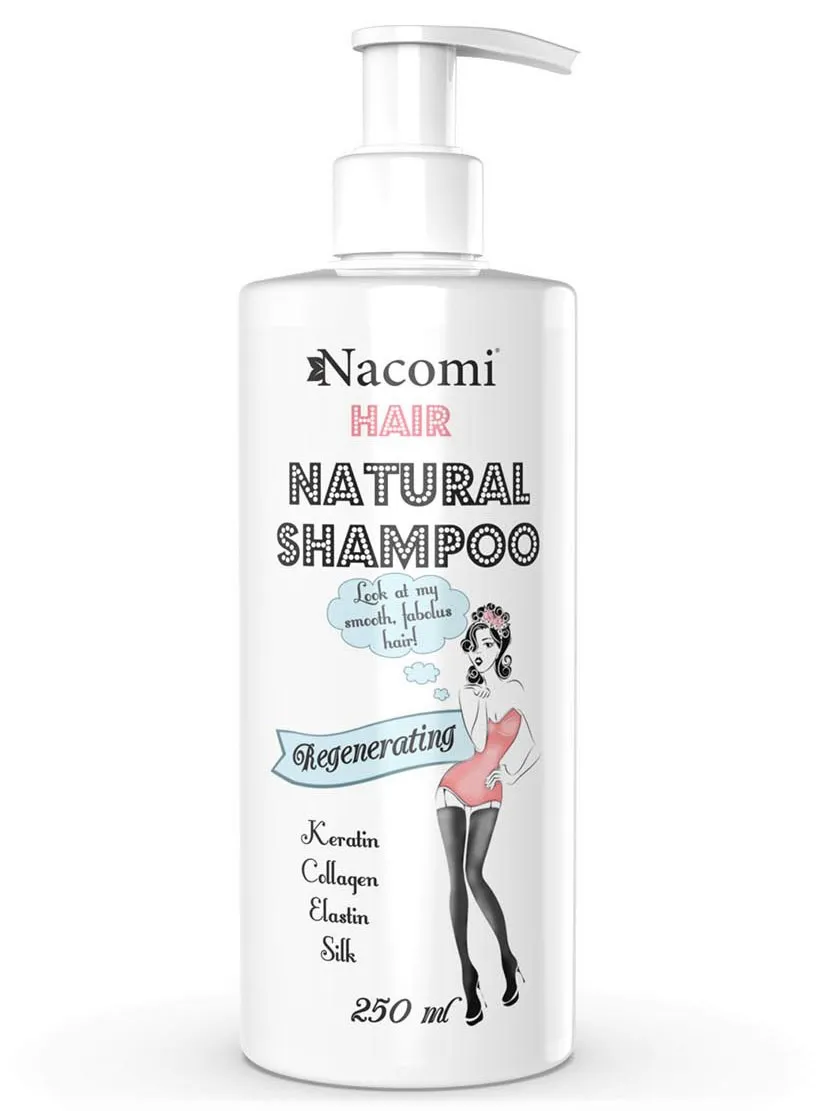 Nacomi, szampon odżywczo-regenerujący do włosów, 250 ml