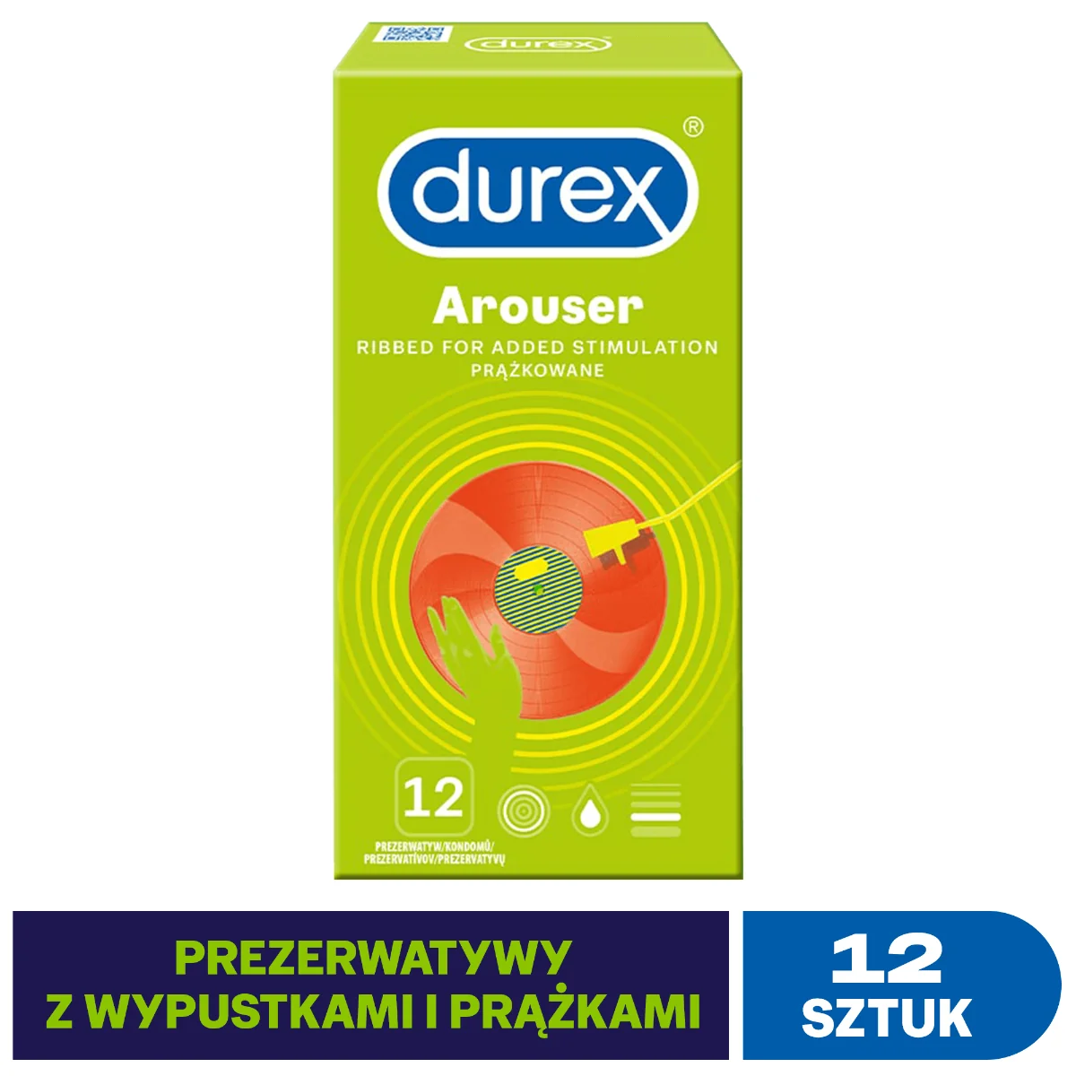 Durex Arouser prezerwatywy, 12 szt.