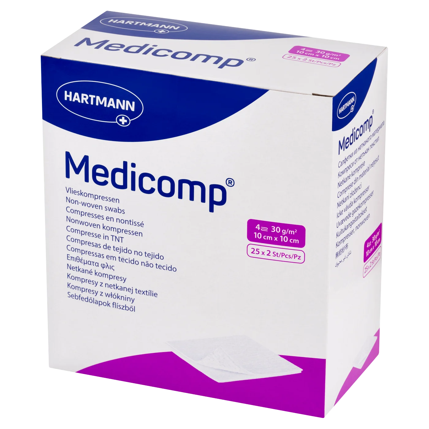Medicomp kompresy sterylne 10 x 10 cm, 50 szt.