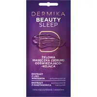 Dermika Maseczki Piękności Beauty sleep Odświeżająco-kojąca maseczka żelowa, 10 ml