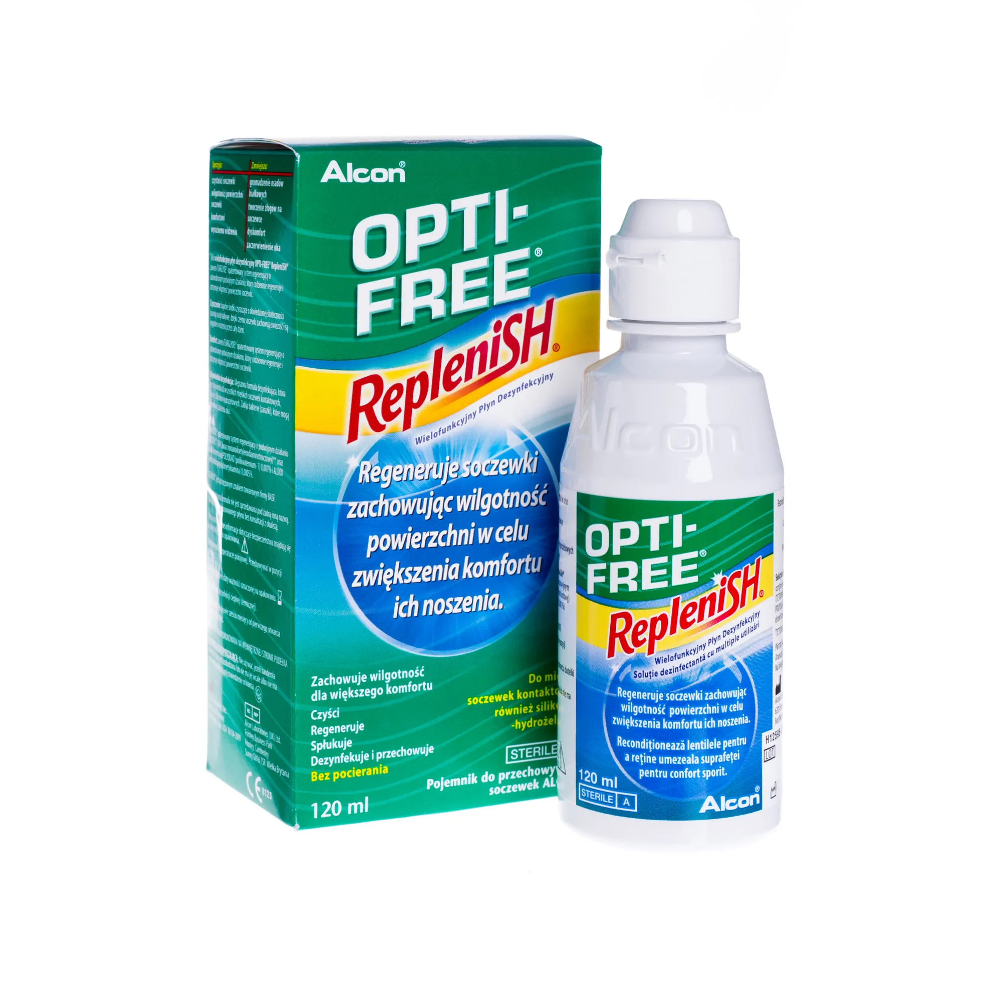 Opti-free Replenish, wielofunkcyjny płyn dezynfekcyjny, 120 ml 