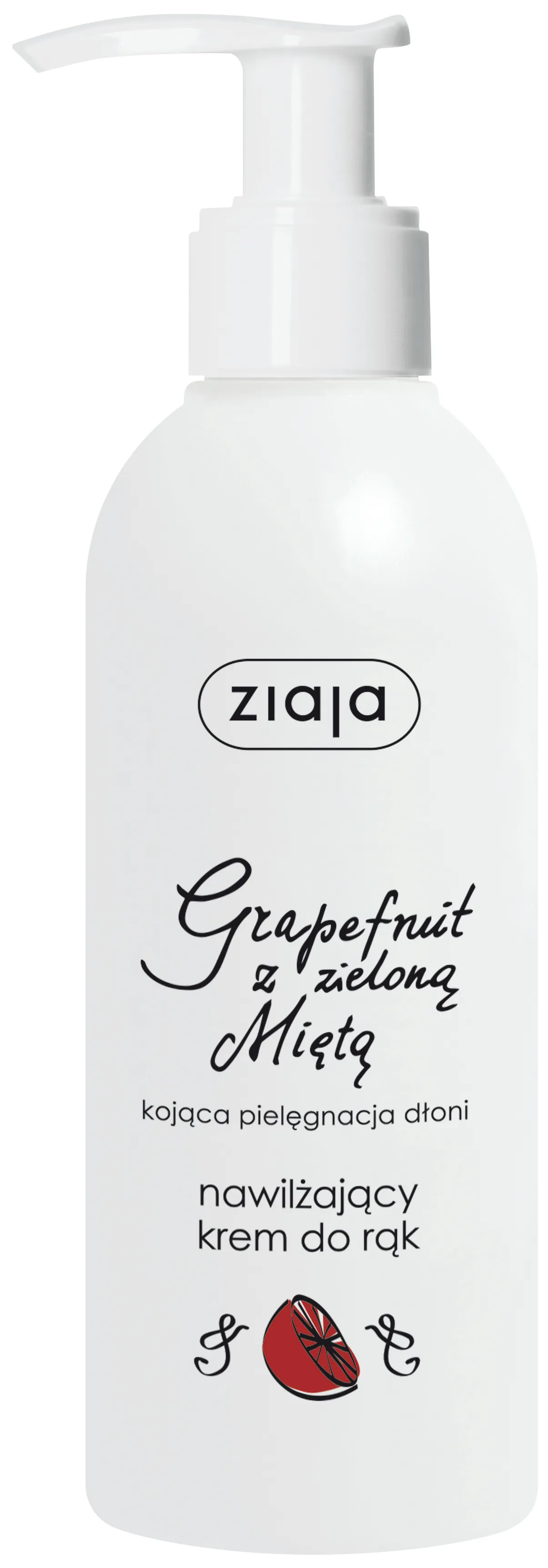 Ziaja, krem nawilżający do rąk grapefruit z zieloną miętą, 200 ml