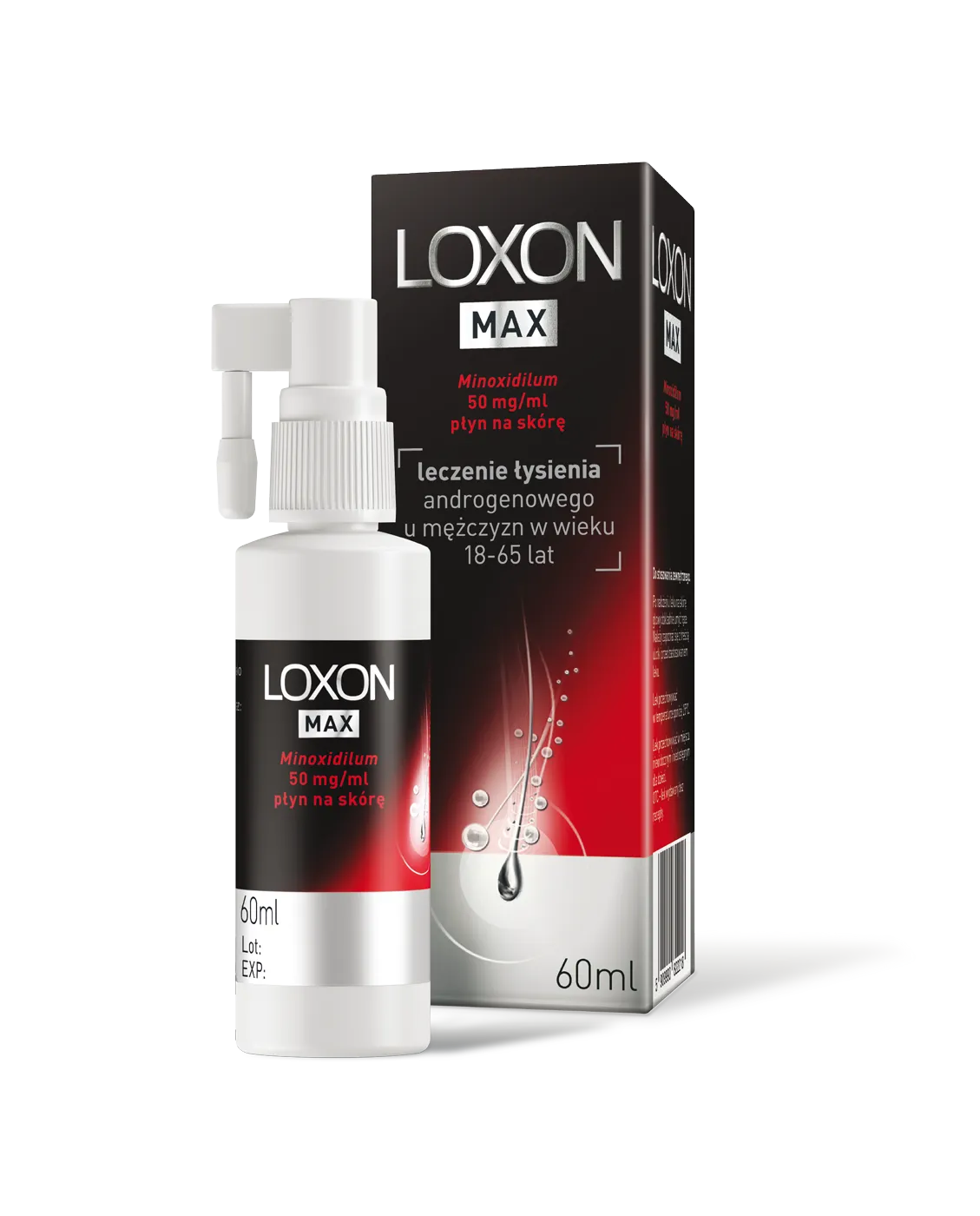 Loxon Max 5%, płyn na skórę, 60 ml