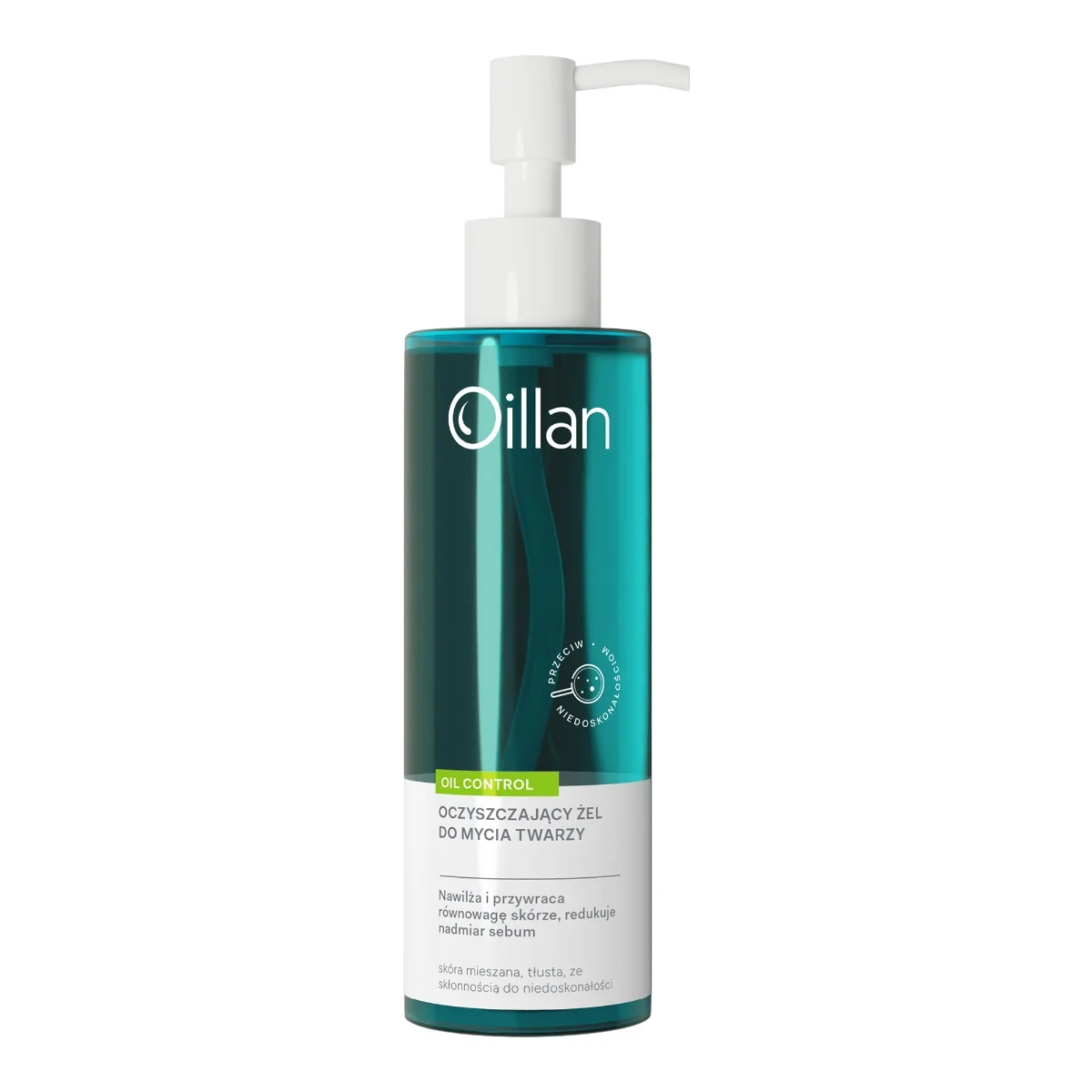 Oillan Oil Control oczyszczający żel do mycia twarzy, 200 ml