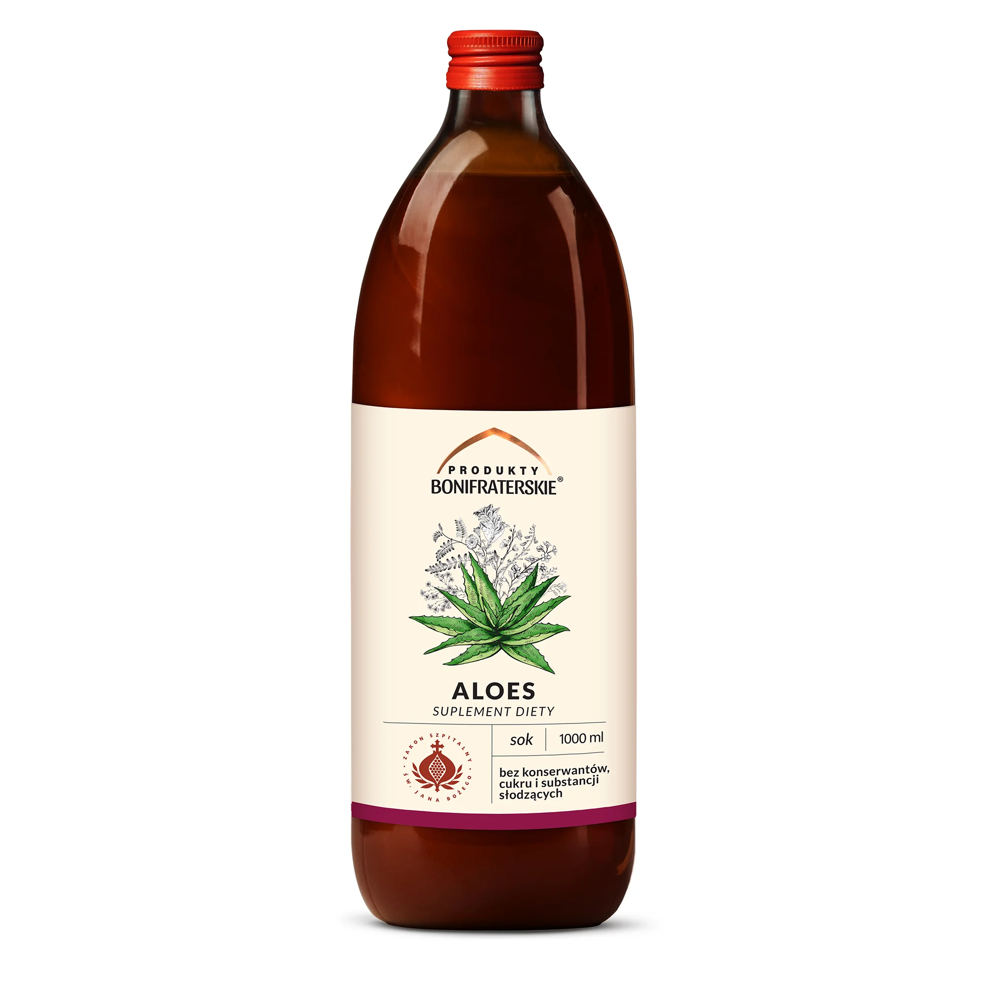 Produkty Bonifraterskie sok z aloesu, 1000 ml