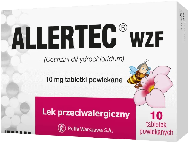 Allertec WZF 10 mg 10 tabletek
