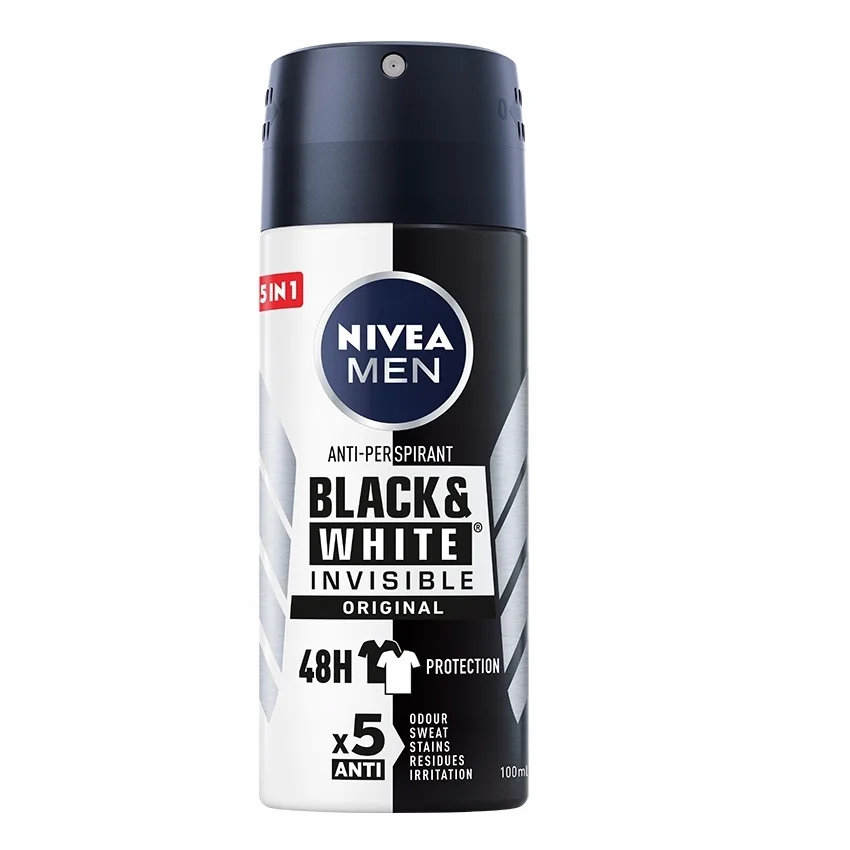 Nivea Men Black & White Invisible Original antyperspirant w sprayu, 100 ml