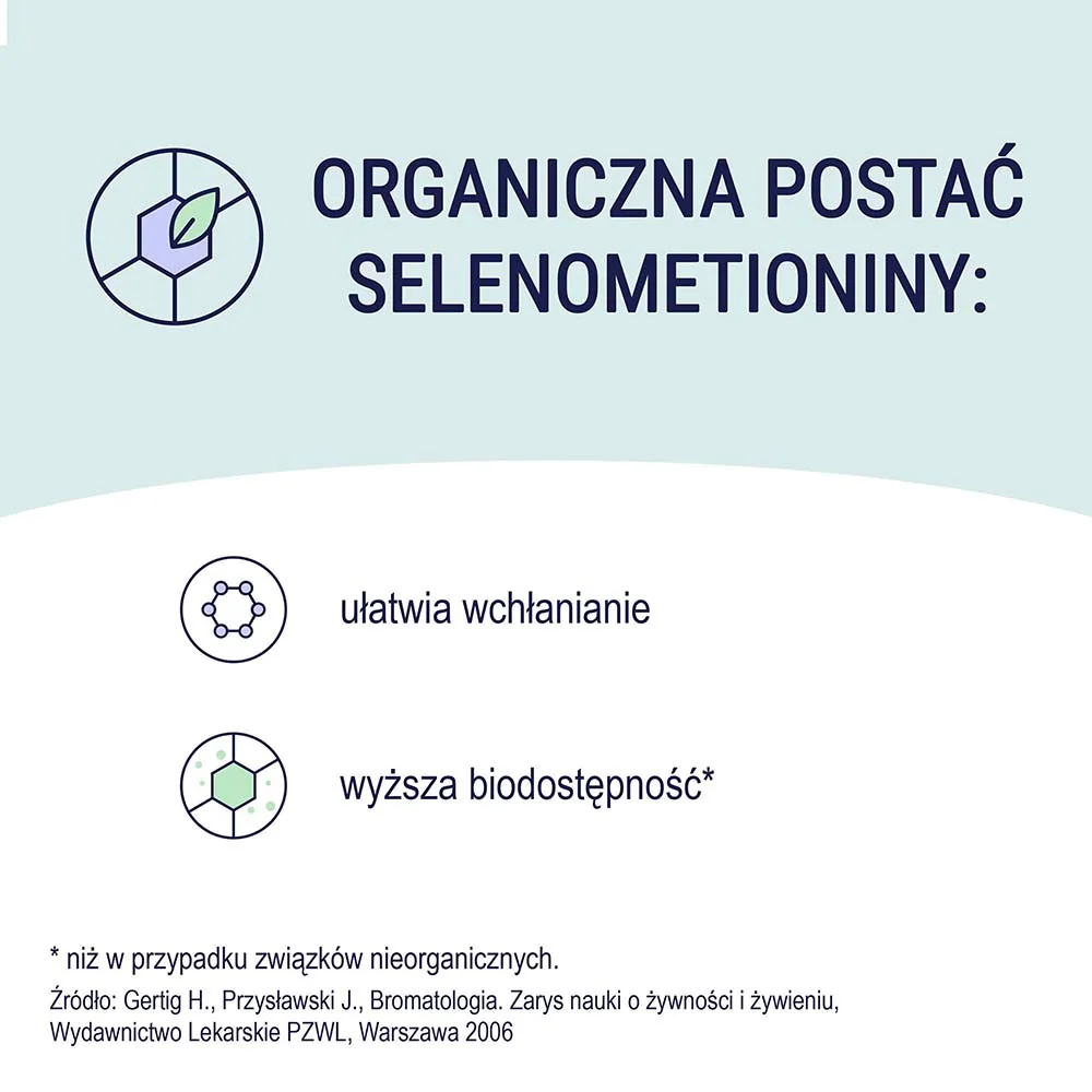 Naturell Selen organiczny z witaminą E 60 tabletek do ssania