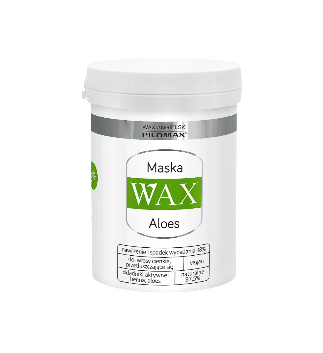 WAX NaturClassic Aloes maska regenerująca do włosów cienkich, 240 ml