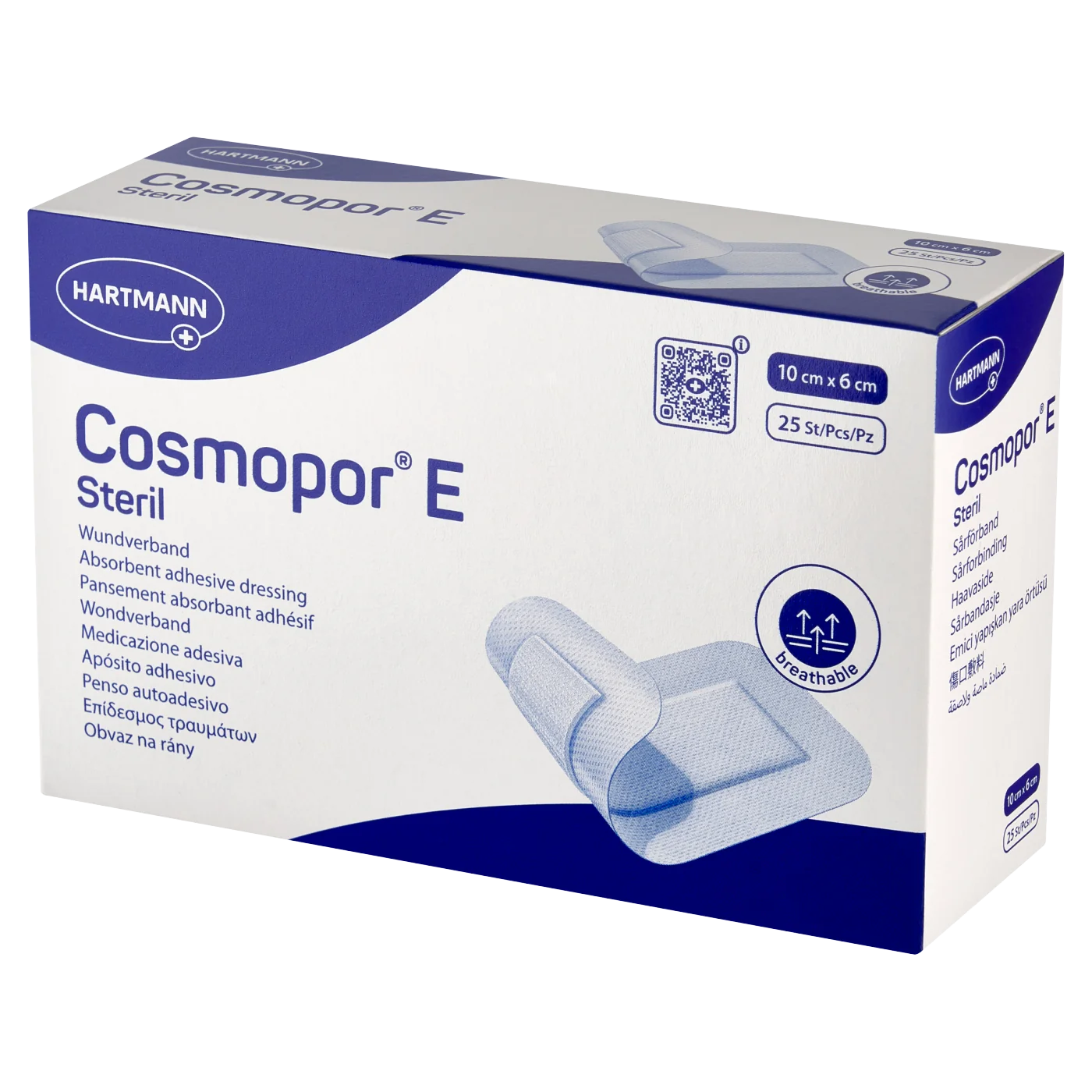 Cosmopor E opatrunek jałowy samoprzylepny, 10 cm x 6 cm, 25 szt.