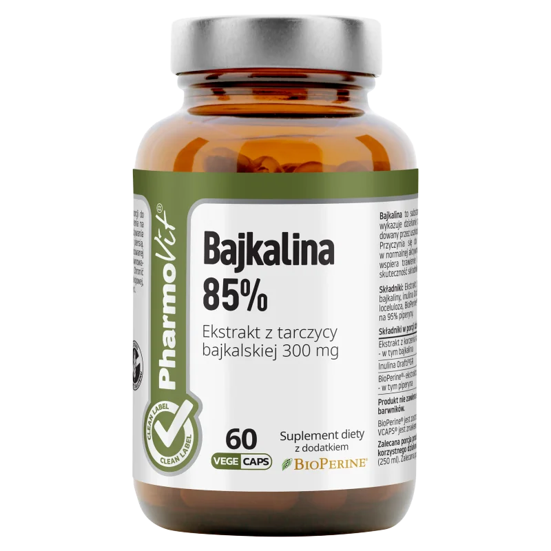 Pharmovit Bajkalina 85% suplement diety, 60 kapsułek
