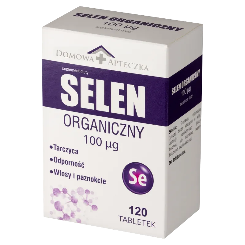 Domowa Apteczka Selen Organiczny, suplement diety, 120 tabletek 