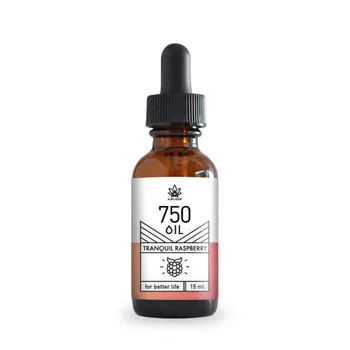 Alba Hemp, olej CBD Tranquil Rasberry 750 mg, 15 ml. Data ważności 2022-08-31 