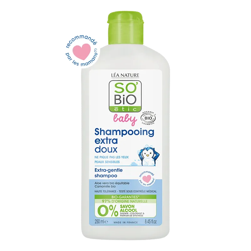 SO’BiO étic ultra delikatny szampon micelarny dla dzieci i niemowląt, 250 ml
