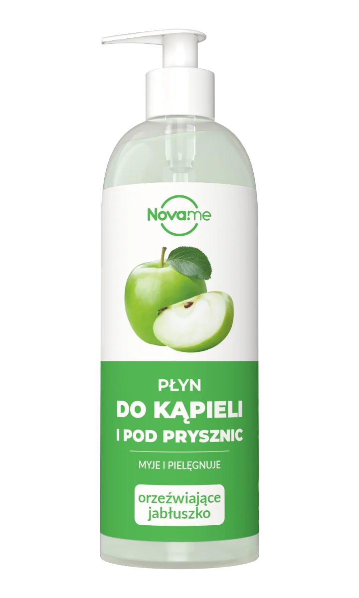 Novame Orzeźwiające Jabłuszko płyn do kąpieli i pod prysznic, 500 ml