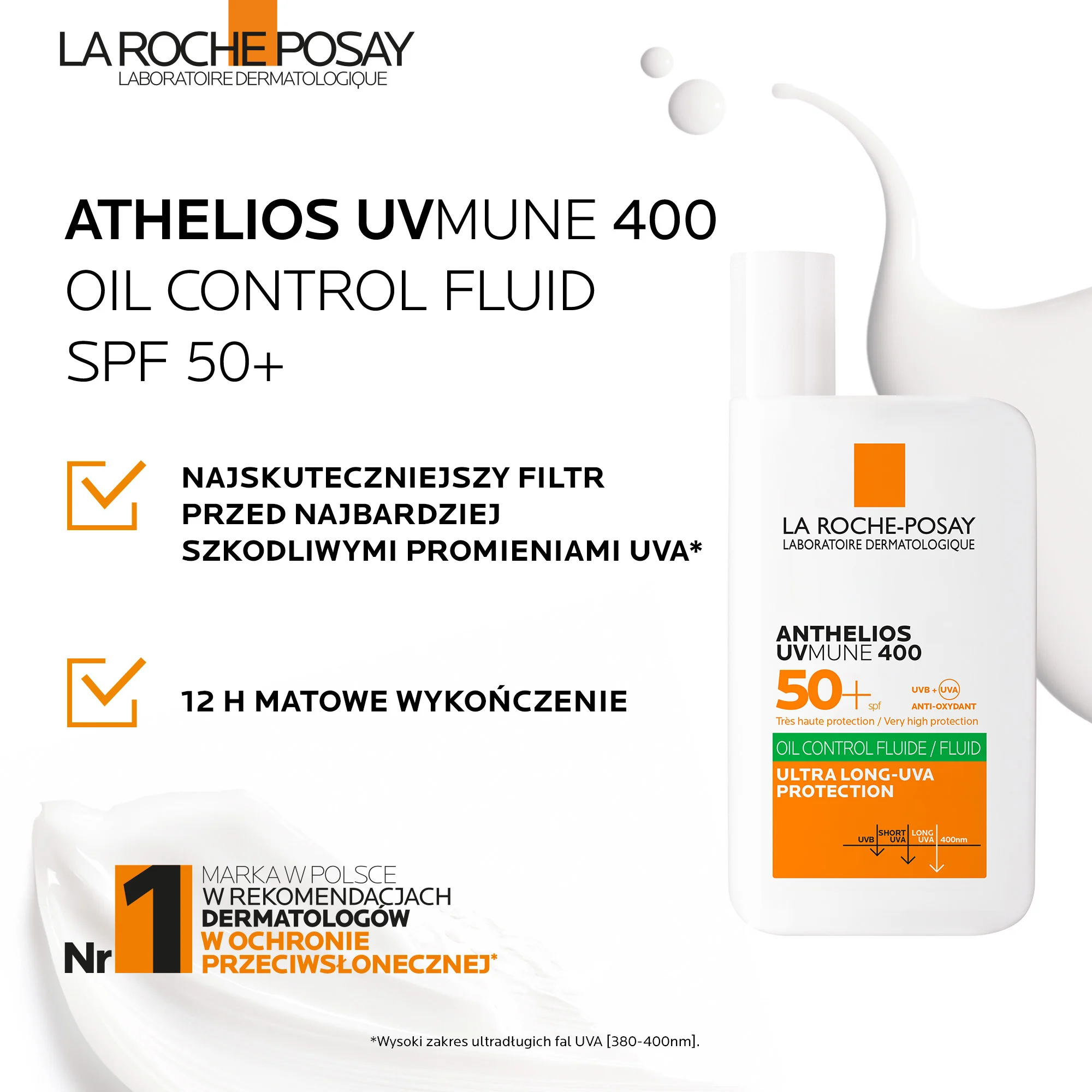 La Roche-Posay Anthelios UVMUNE 400 Oil Control fluid SPF 50+, 50 ml
