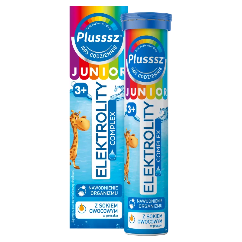 Plusssz Junior Elektrolity Complex 20 tabletek musujących