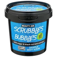 Beauty Jar Scrubbles Bubbles sufletowy peeling do ciała z cukrem i ekstraktem z czarnej porzeczki, 140 ml