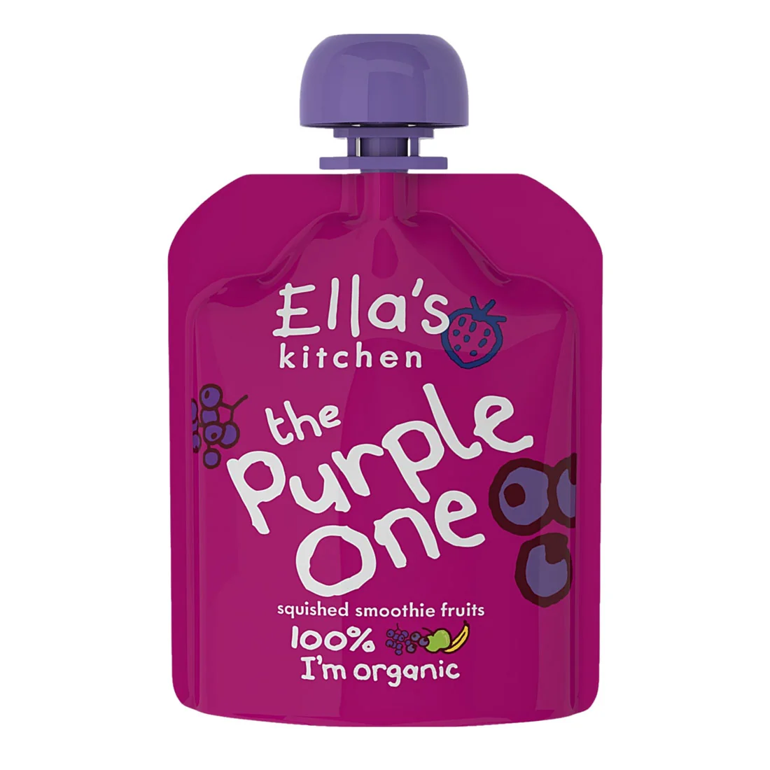 Ella's Kitchen BIO The Purple One puree owocowe z czarną porzeczką, 90 g
