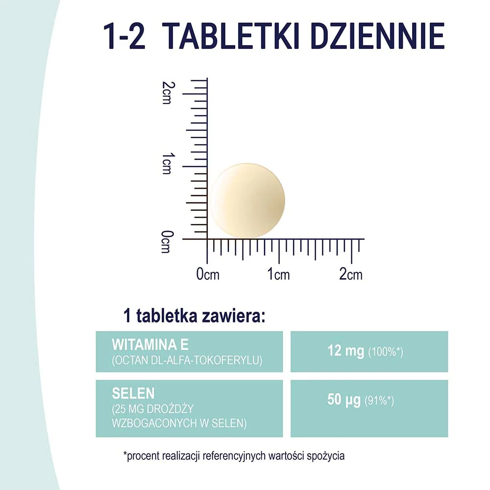 Naturell Selen organiczny z witaminą E 60 tabletek do ssania