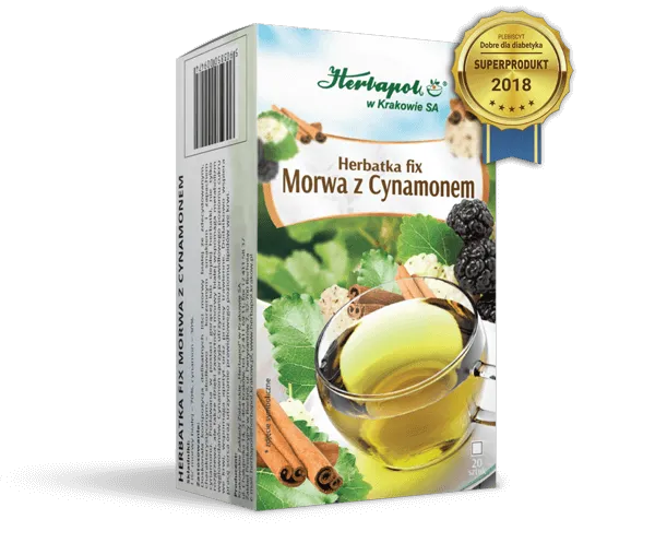 Herbatka Fix Morwa z cynamonem, suplement diety,  20 saszetek po 2 g
