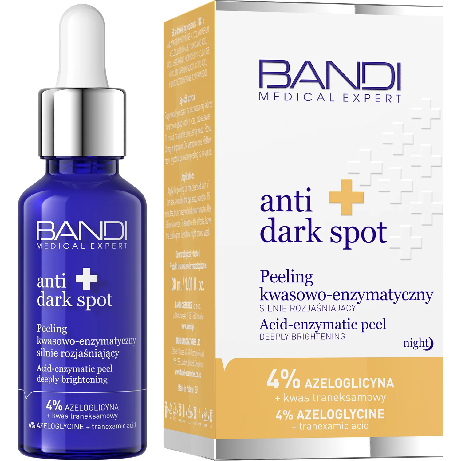 BANDI Anti Dark Spot peeling kwasowo-enzymatyczny silnie rozjaśniający, 30 ml