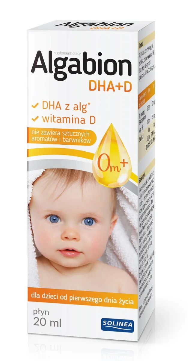 Algabion DHA+D suplement diety, 20 ml