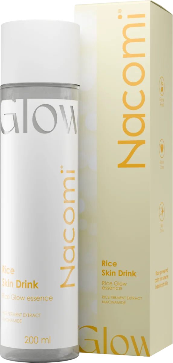 Nacomi Rice Skin Drink esencja głęboko łagodząca do twarzy, 200 ml