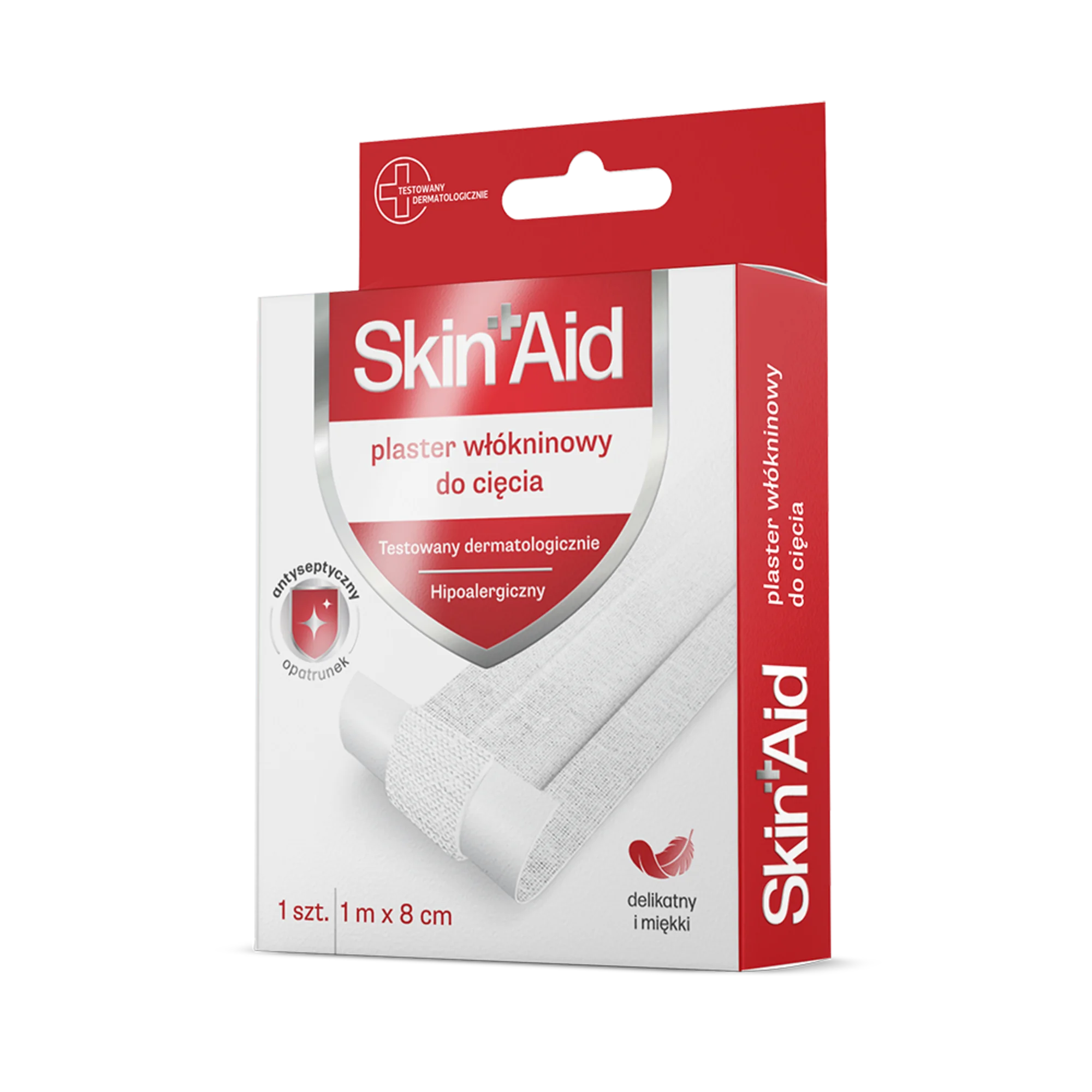 Skin Aid Plaster włókninowy do cięcia 1 m x 8 cm, 1 sztuka