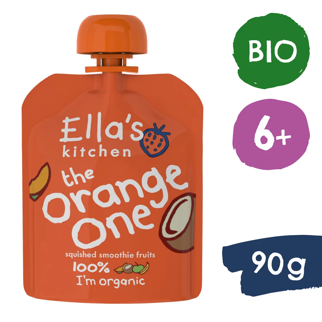 Ella's Kitchen BIO Orange One puree owocowe z mango, 90 g