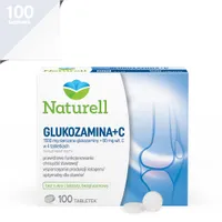 Naturell Glukozamina + C, suplement diety, 100 tabletek